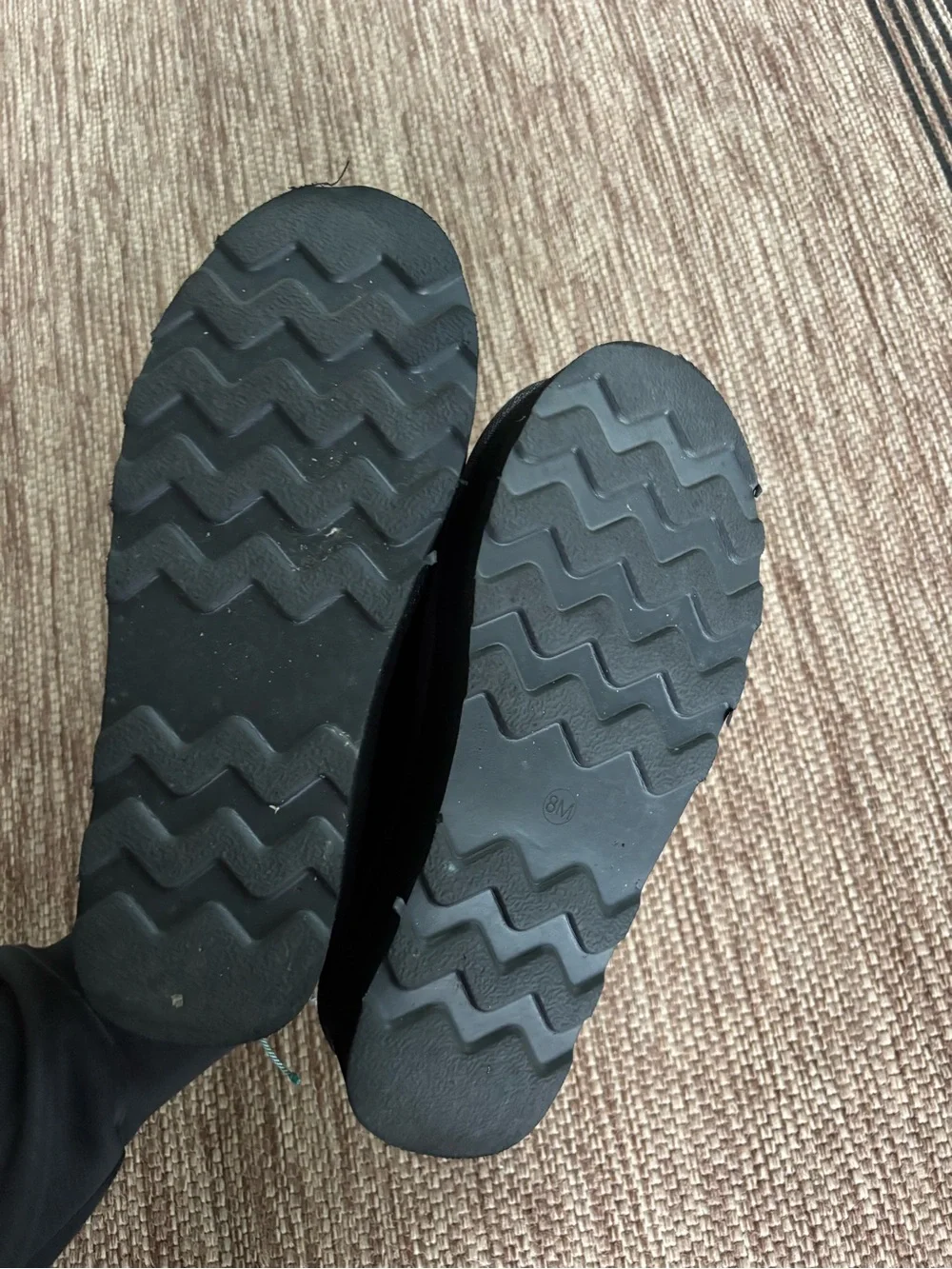 Cushionaire Black Platform Mule Slip-On Shoes